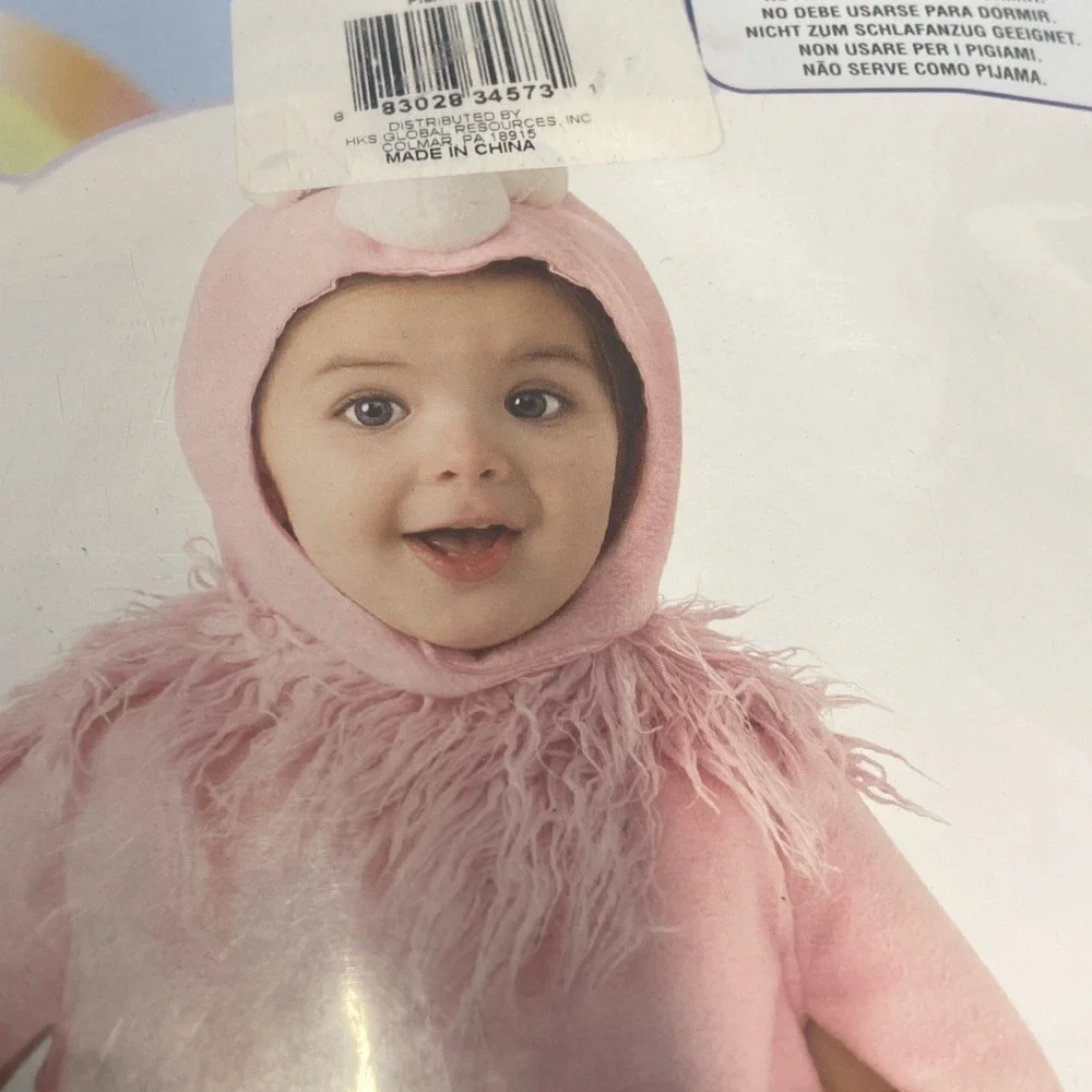 New Rubies Flamingo‎ Halloween Costume Noah Ark Collection Infant 6-12 M